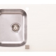 ONYX sudoper kaljeno staklo bijelo - sa sifonom