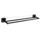 QUATTRO dvostruki držač ručnika 60cm inox crni