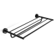 EXTRA polica za ručnike 50x25cm inox crna