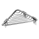 EXTRA kutna polica 15x15x3cm inox krom