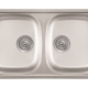 LUNA FLEX 2D sudoper inox reljefni - sa sifonom