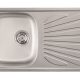 LUNA FLEX 1D sudoper inox reljefni - sa sifonom
