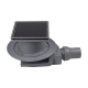 CONFLUO BLACK GLASS4 - 150x150mm podni sifon