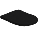 ELEGANCE wc daska za RONDO wc - soft close, take off, mat crna