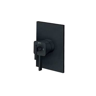 S2 BLACK podžbukna termostatska mješalica mat crna