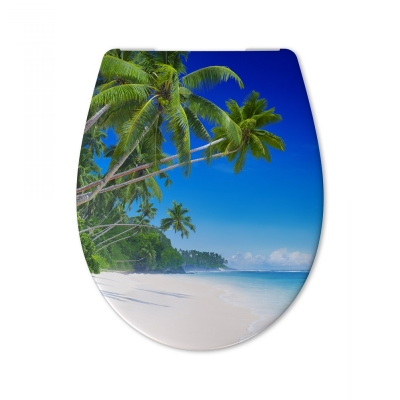 DECORLIGHT wc daska - softclose, tropska plaža