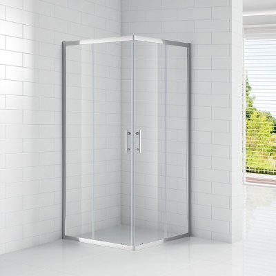 OBS2 tuš kabina kvadratna 900x900x1850mm - prozirno staklo, krom