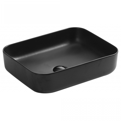 EVEREST umivaonik pravokutni 50x39x13cm crni