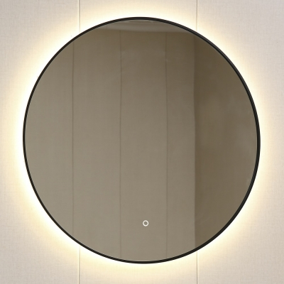 OGLEDALO fi 1000mm, led rasvjeta, touch senzor crno