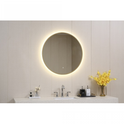 OGLEDALO fi 1000mm, led rasvjeta, touch senzor zlatno