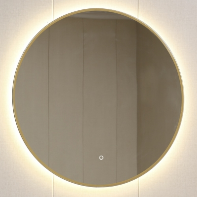 OGLEDALO fi 1000mm, led rasvjeta, touch senzor zlatno