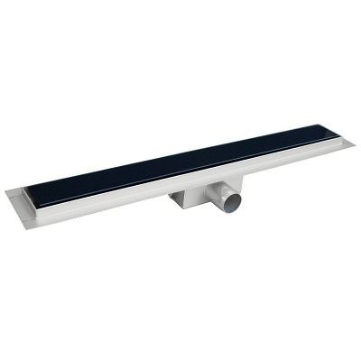 PRO-INOX 800 BLACK GLASS tuš kanalica crno kaljeno staklo