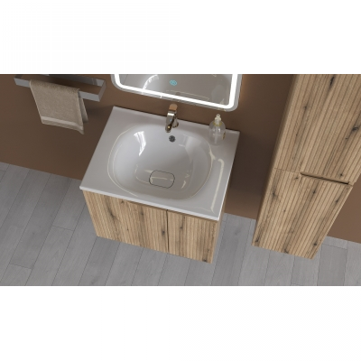 EURIDIKA HV 65 PINO OAK ormarić + umivaonik umjetni mramor