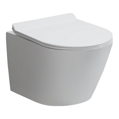 EVEREST TORNADO MAIOR wc školjka - rimless + wc daska softclose crni