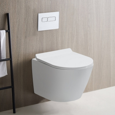EVEREST TORNADO MAIOR wc školjka - rimless + wc daska softclose crni