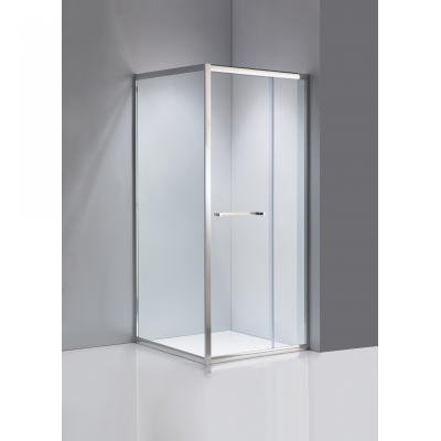 C-LINE tuš kabina kvadratna 900x900mm - prozirno staklo, krom