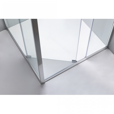 C-LINE tuš kabina kvadratna 900x900mm - prozirno staklo, krom